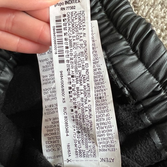 Zara Faux Leather Cargo Trousers ❤️ - Size XS - Picture 5 of 5